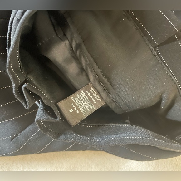 Express Striped High Waisted Ankle Dress Pants - Picture 4 of 6